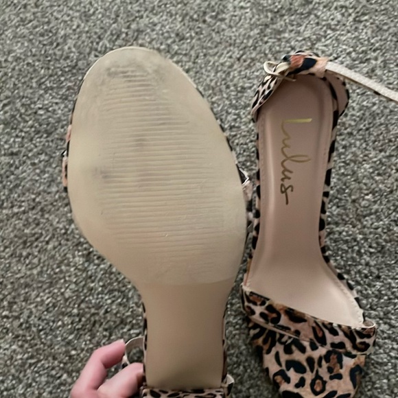 Lulus Leopard Print Heels - Picture 3 of 3